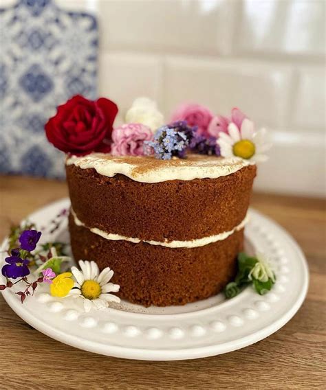 Naked Cake With Fresh Flowers Ceramic Art By Noura Ait Messaoud Pixels