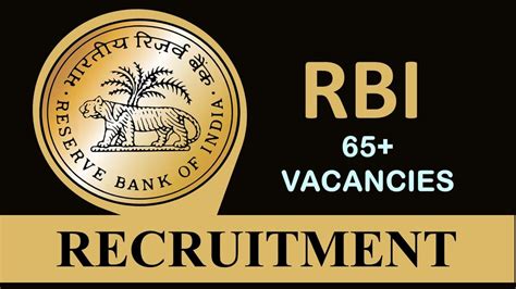 Rbi Recruitment 2023 65 Vacancies Check Posts Eligibility Salary