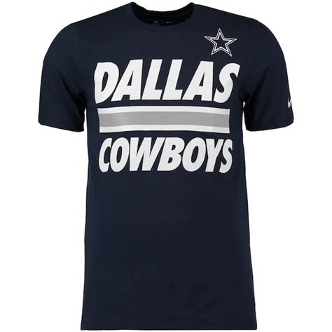 Dallas Cowboys Nike Team Stripe T Shirt Navy