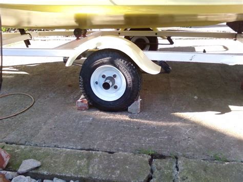 Kenda 4.80/4.00-8 Bias Trailer Tire with 8" White Wheel - 4 on 4 - Load ...