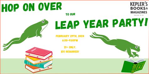 Leap Year Party — Kepler's Literary Foundation