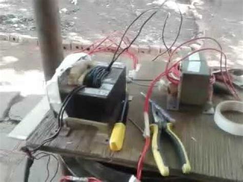 2 MOT welder each 10.5VAC. Total 21VAC - YouTube