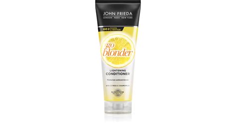 John Frieda Sheer Blonde Go Blonder šviesinamasis kondicionierius šviesiems plaukams notino lt