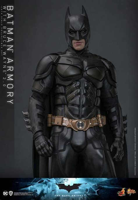 Bruce Wayne With Batman Armory Hot Toys Movie Masterpiece Figure
