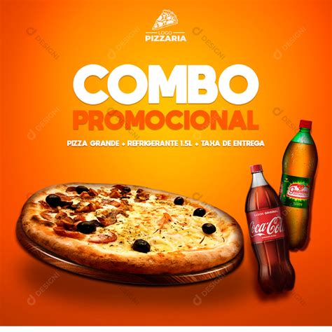 Post Pizzaria Combo Promocional Social Media Psd Editável Download