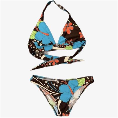 Flower Bikini Set No Marked Size Best For Small Depop
