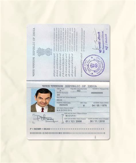 India Passport Fake Template | download fake | Fakesample