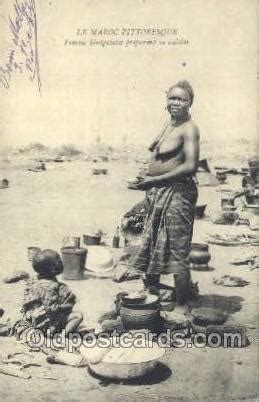 Le Maroc Pittoresque African Nude Unused Writing On Front And Back Close To Topics