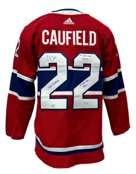 Adidas Cole Caufield Autographed And Inscribed Adidas Authentic Jersey