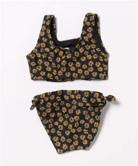 Bsitryleecruknotted Bikini Black Floral Zozotown Yahoo