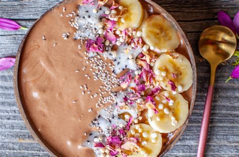 Chocolate Coconut Peanut Butter Smoothie Bowl Amber Approved