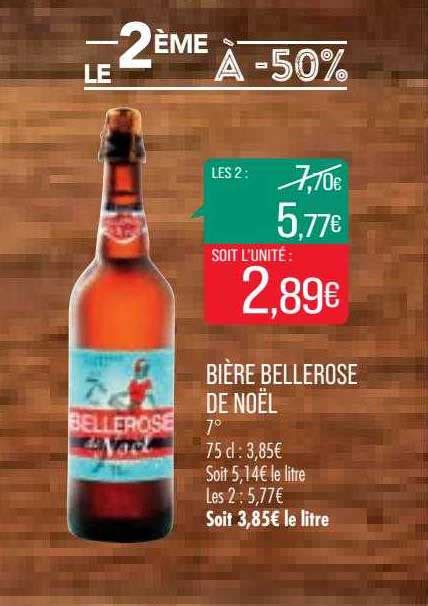 Offre Bi Re Blonde Bellerose Chez Intermarche