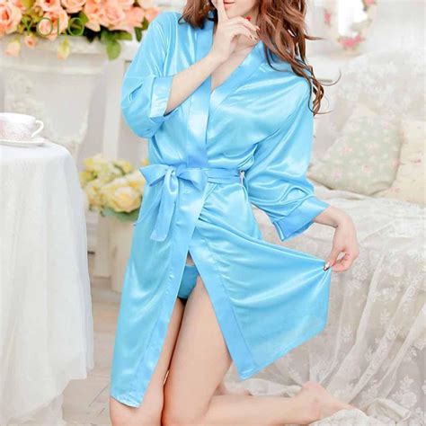 YOLO Nighty Underwear Satin Lace Lingerie Robe Sleepwear Women Sexy G String Pajamas Nightdress