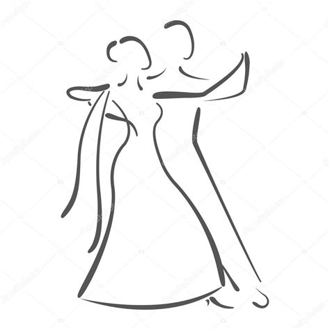 Dancing Couple Logo — Stock Photo © Siberica 91364220