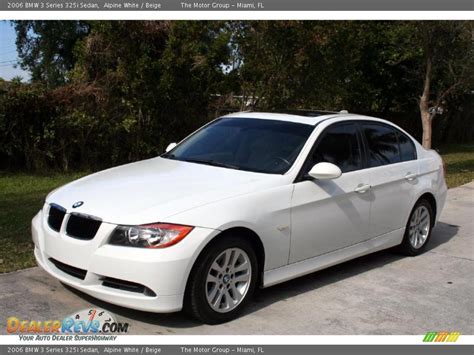 2006 Bmw 3 Series 325i Sedan Alpine White Beige Photo 2