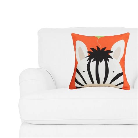 Декоративная подушка, льняная наволочка, оранжевая, 45х45 см 45x45 ...