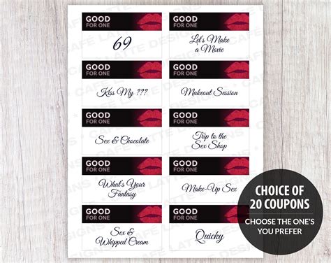 Valentines Sex Coupons For Him Love Sex Coupons For Men Sexy Naughty Gifts Boyfriend Couples