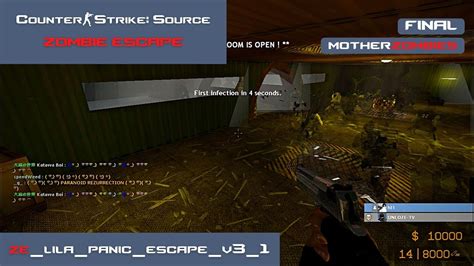 Counter Strike Source Zombie Escape Ze Lila Panic Escape V3 1 Level