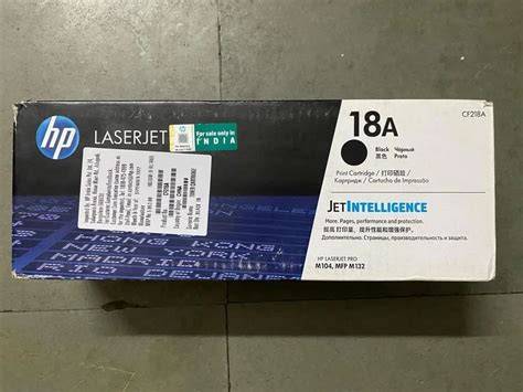 HP 18A Black Original LaserJet Toner Cartridge (CF218A), For Laser ...