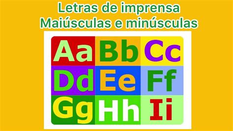 Alfabeto Letra De Forma Maiuscula E Minuscula