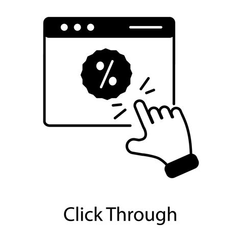 An outline icon of click through 37992689 Vector Art at Vecteezy
