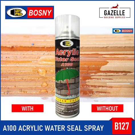 Bosny A100 Acrylic Water Seal Spray A100 Umbrella B127 High Gloss Clear