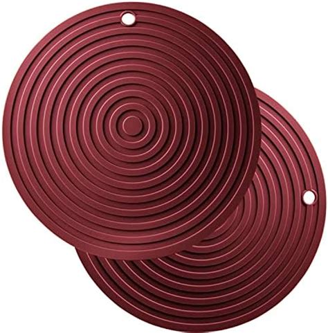 Amazon Pcs Silicone Trivet Mats Hot Pads For Kitchen Silicone Trivet Black Silicone