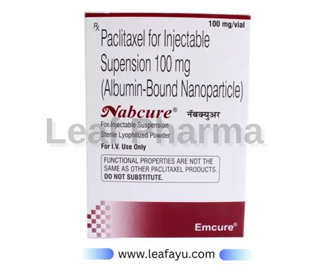 Nabcure 100mg Paclitaxel For Injectable Suspension At ₹ 7430vial In Surat