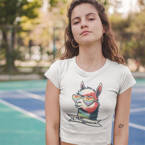 Gay Ally Baby Tee Rainbow Pride Crop Top Pride Parade Outfits Lesbian Equality Pride Shirt