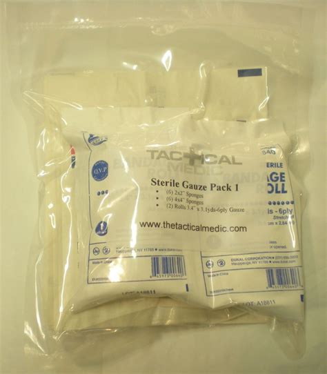 sterile gauze pack