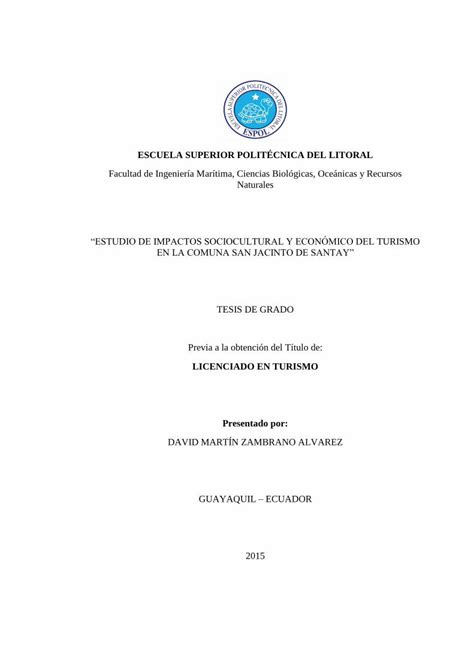 PDF ESCUELA SUPERIOR POLITÉCNICA DEL LITORAL El objetivo general de