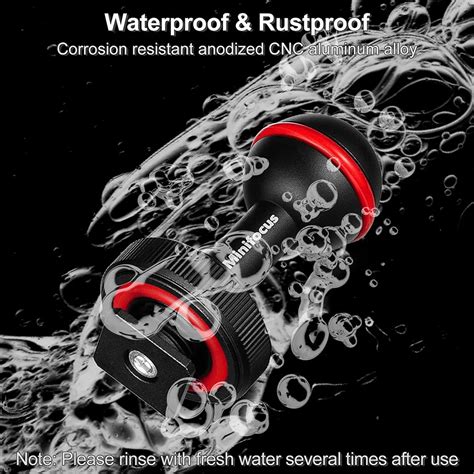 Ball Head Mount Hot Cold Shoe Base Adapter Connector For Underwater Diving Camera Waterproof