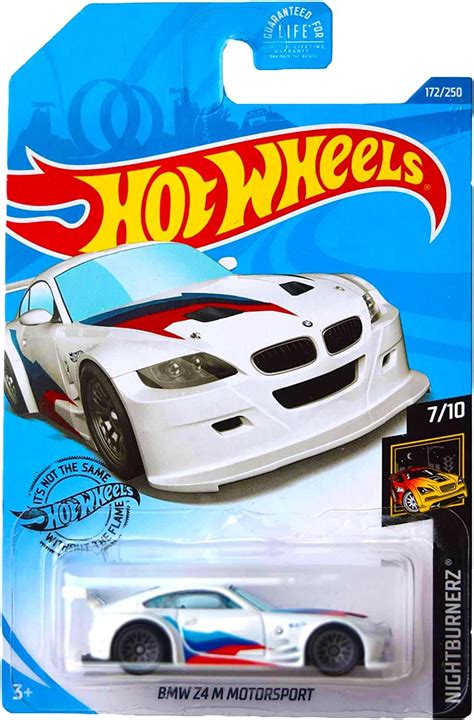 Amazon Hot Wheels 2020 Nightburnerz Z4 M Motorsport White 172 250 Toys Games
