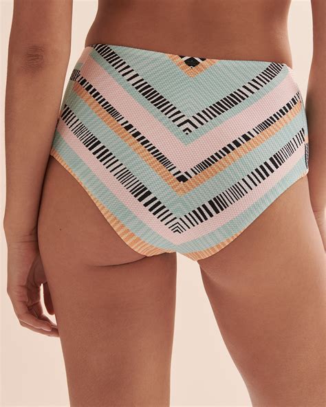 Rip Curl Bas De Bikini Taille Haute Ripple Effect Imprim Bikini Village