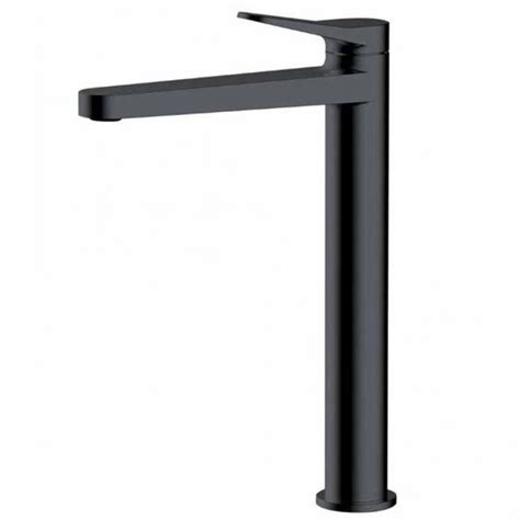 Rak Petit Round Matt Black Tall Basin Mixer Tap Basin Taps From Taps Uk
