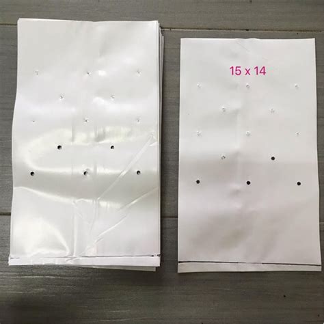 1kg 15" x 14" HDPE Premium Black & White Polibeg UV Poly Bag Polybag ...