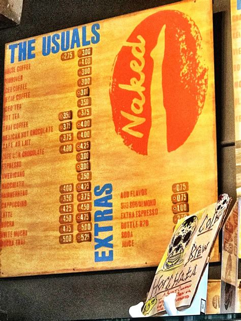 Menu At Naked Lounge Cafe Sacramento Q St