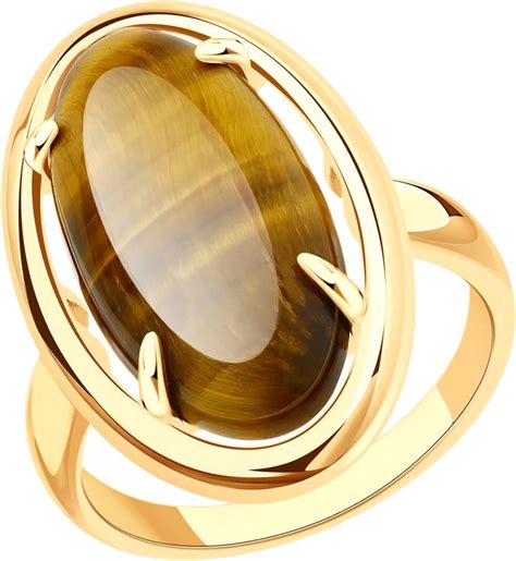 Женский перстень SOKOLOV 83010082 с тигровым глазом — купить в AllTime ...