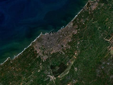 Vue Satellite Sur Casablanca