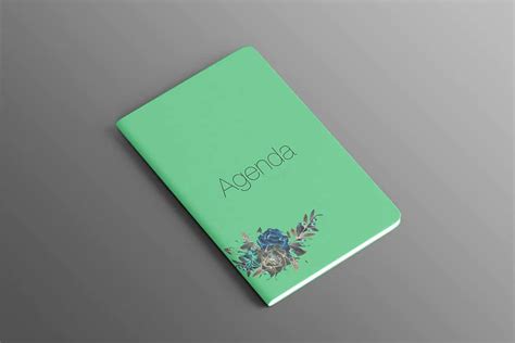 Download This Free Agenda Notebook Mockup In Psd Designhooks