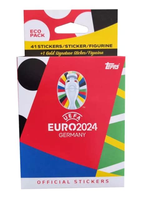 TOPPS UEFA EURO 2024 Sticker SWISS VERSION 5x Eco Pack 36 97