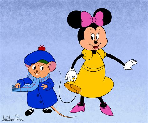 Disney Mice Minnie Mouse And Olivia 2 By Nathanparisi On Deviantart