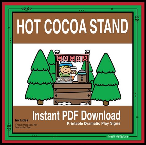 Hot Cocoa Stand Dramatic Play Etsy