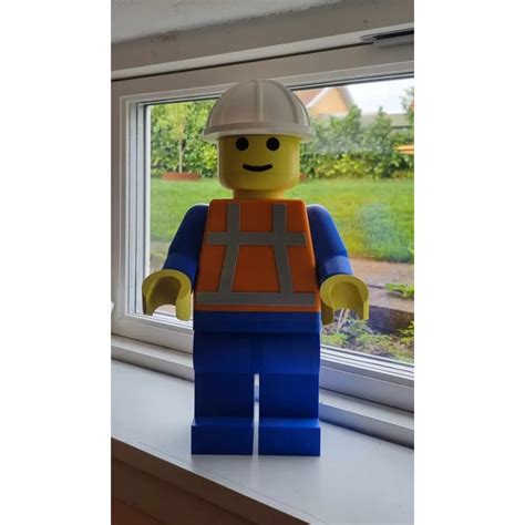 Boneco Lego Construtor - Boneco tipo Lego construtor grande 21cm personalizavel | Shopee Brasil
