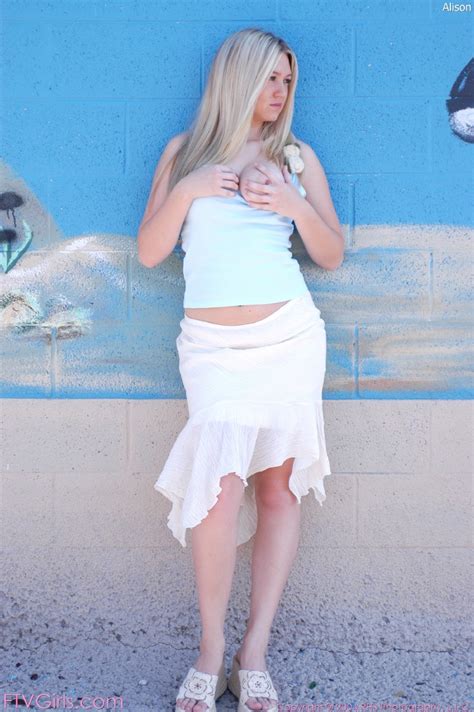 Sweet Blonde Alison Exposes Her Big Boobs And Spreads Her Hole Outdoors CoedCherry