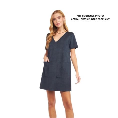 Naked Zebra Dresses Nwt Naked Zebra Size L Faux Suede Eggplant Mini Dress Poshmark