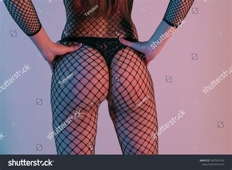 Sexy Female Ass Back Black Lingerie Stock Photo Shutterstock