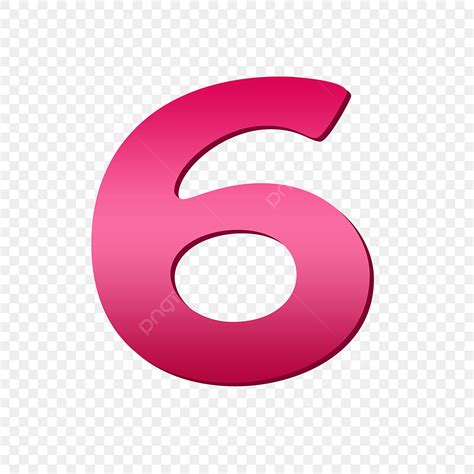 Number 6 PNG Image, Text Effect PSD For Free Download - Pngtree