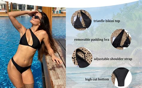 Amazon Lilosy Sexy Cutout One Shoulder Bikini High Cut Brazilian