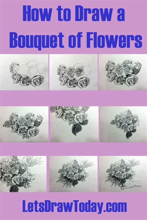 5 Petal Wonders: A Beginner's Guide To Drawing A Vibrant Bouquet